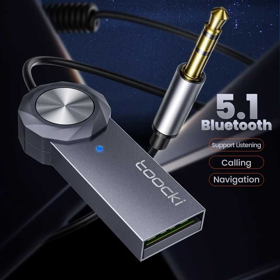 Bluetooth 5.1 адаптер автомобильный TOOKI