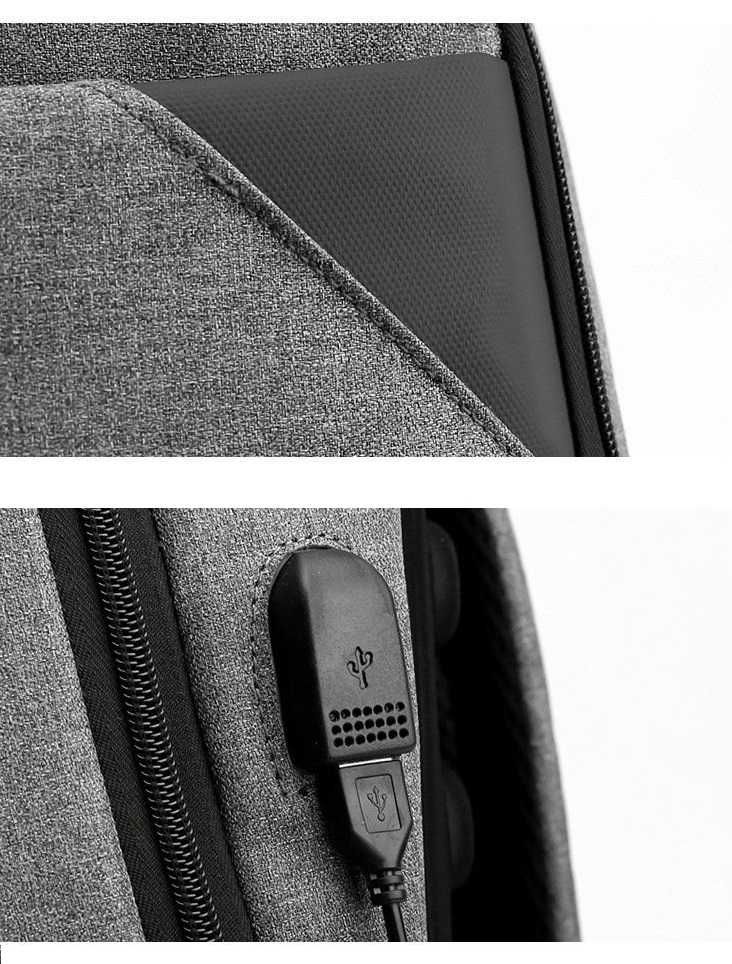 Городской рюкзак Norden 1628 Серый для ноутбука Ручная кладь в самолет