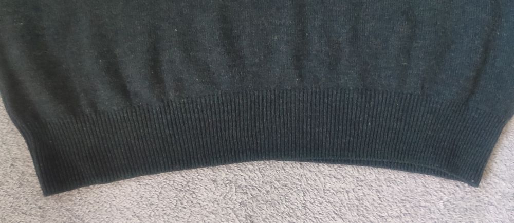 Klasyczny męski wełniany sweter M&S, rozm. L, 100% wełna jagnięca