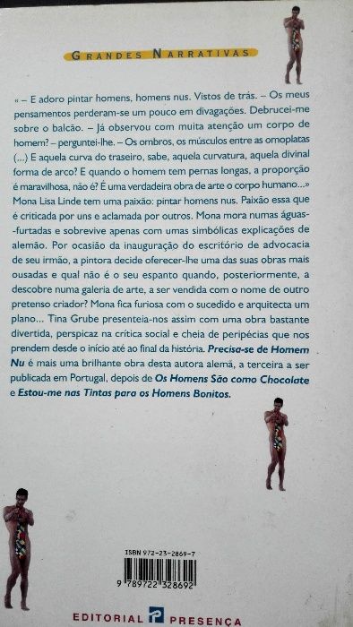 Livro "Precisa-se de Homem Nu"