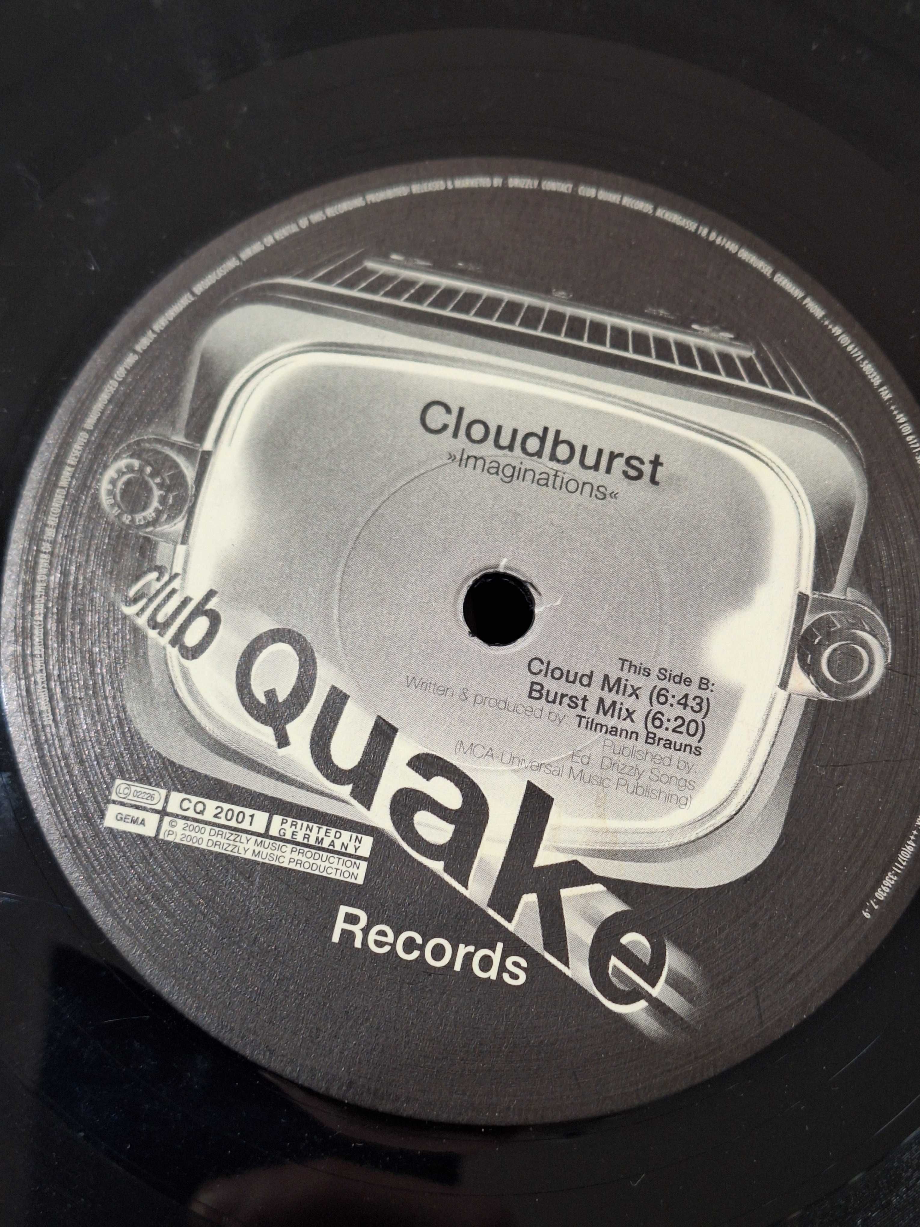 ZADBANA płyta winylowa Club Quake Records Claudburst Imaginations