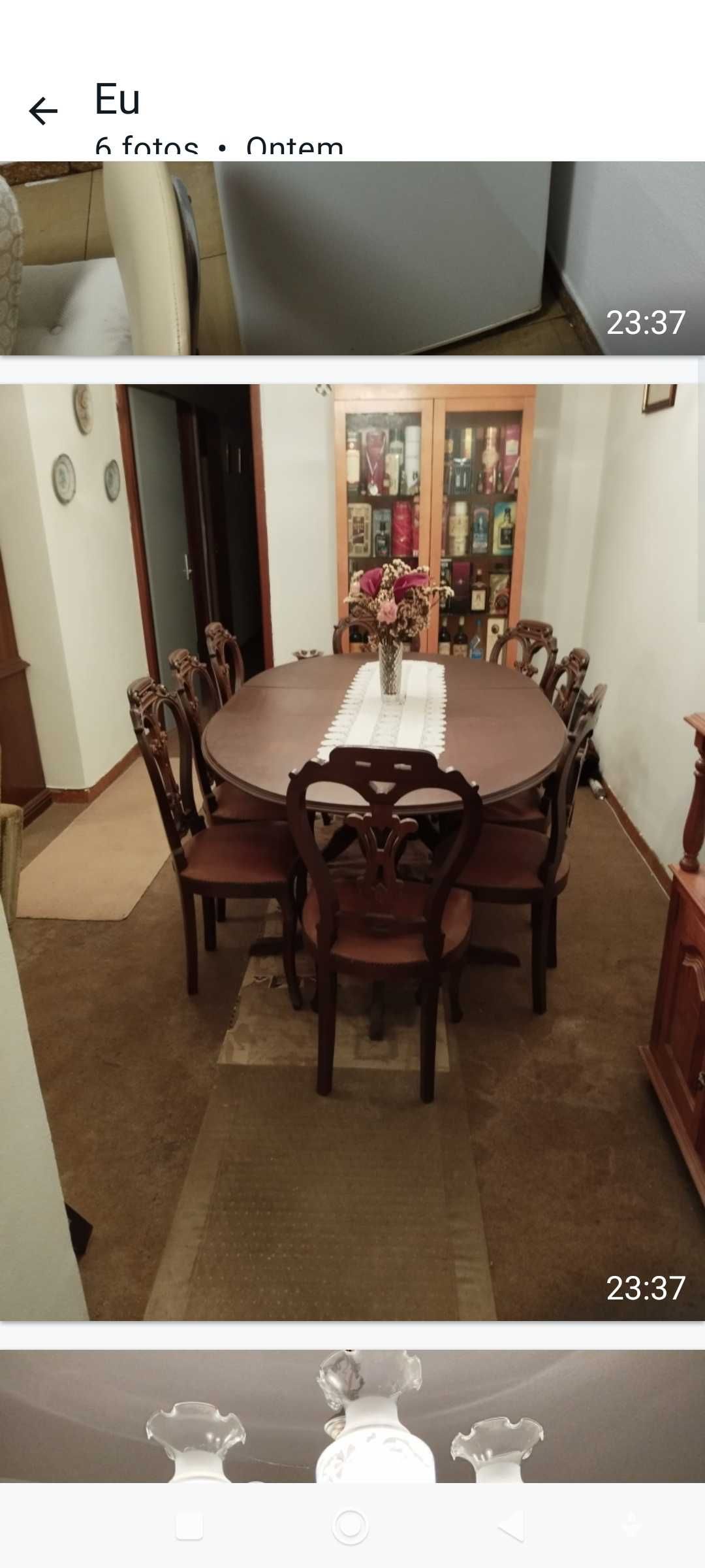 Conjunto mesa sala de jantar