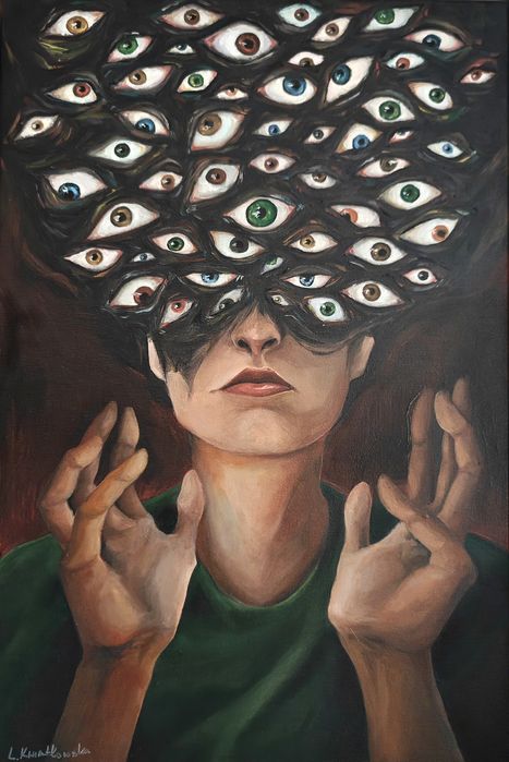 Obraz olejny 40x60cm "The Eye"