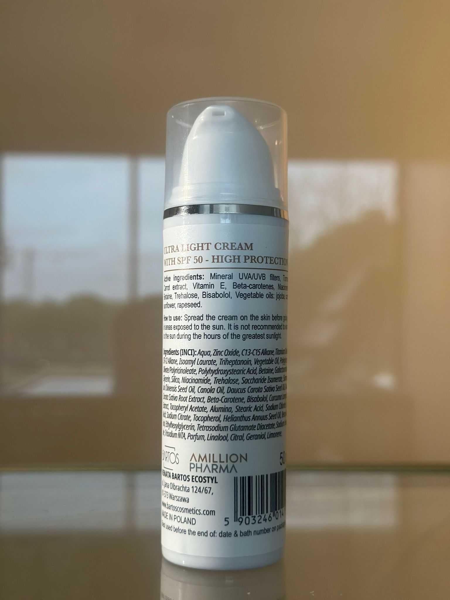 Protector Solar Premium 100% Orgânico 0% Químicos - FP50 - 50ml -