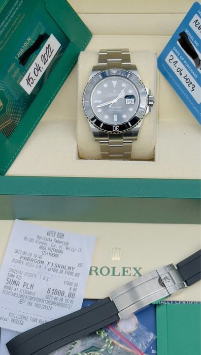 Rolex Submariner Date 126610LN 41mm z 2022 Gwarancja, full set