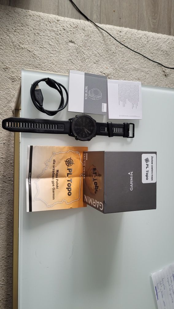 Garmin Tactix Delta Sapphire mapy PL Topo Fenix 7s 7 7x pro P 6s 6 6x