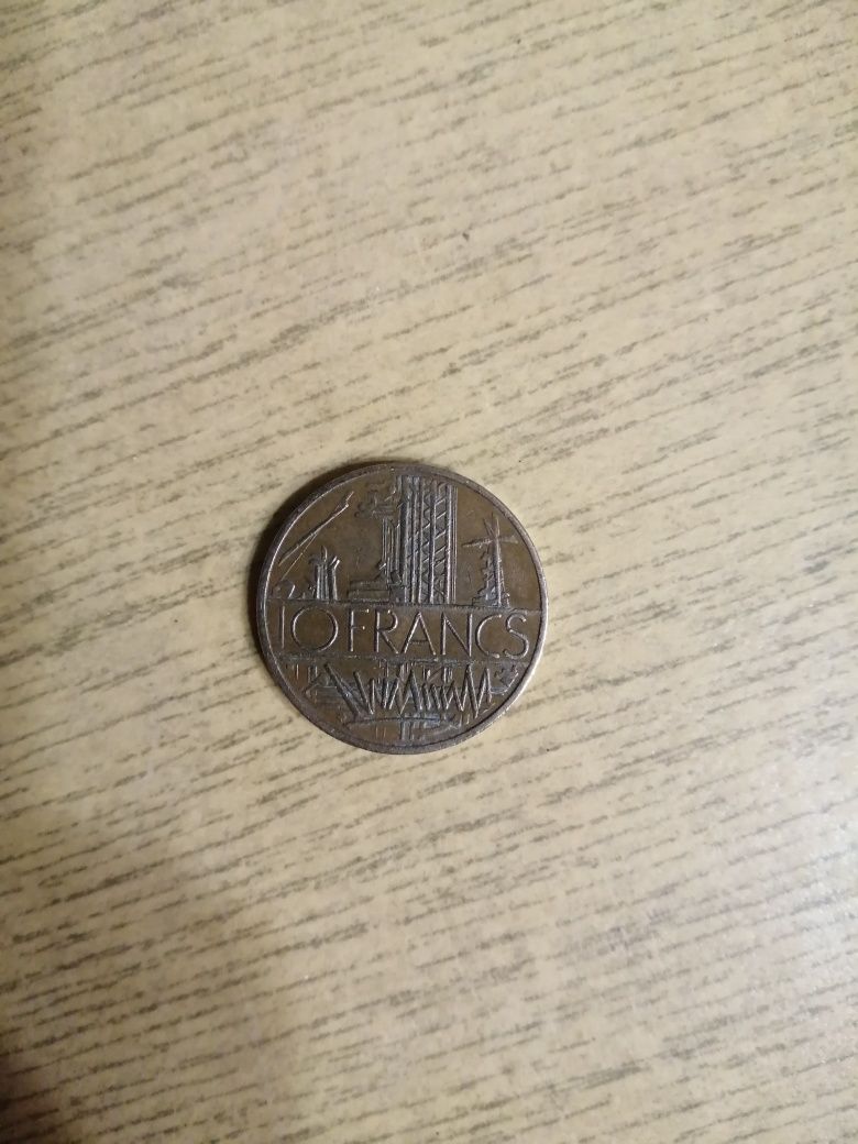 Moneta 10 franków francuskich 1980