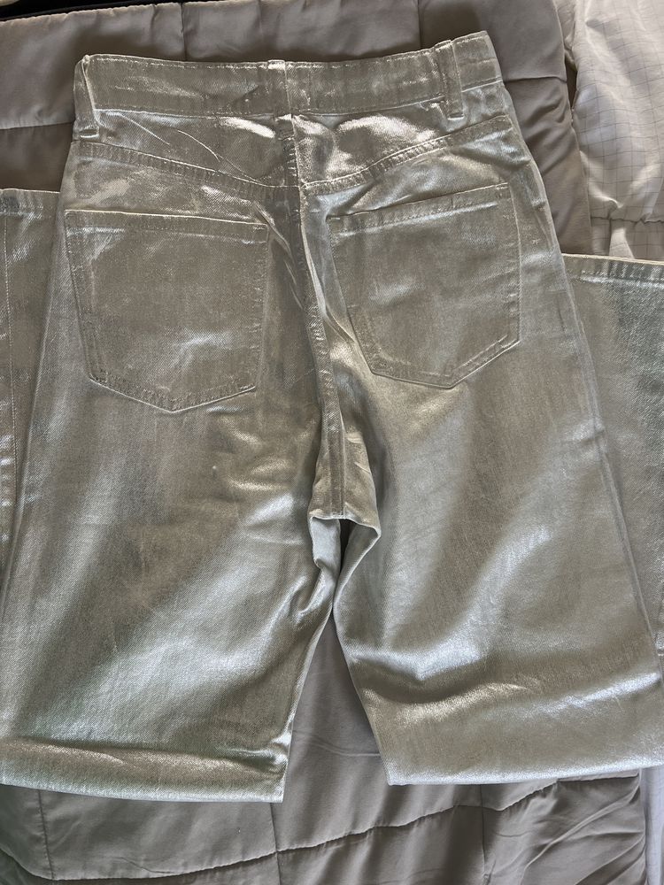 Spodnie srebrne Zara