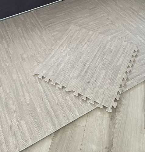 Теплый пол пазл для пола новые 60х60 см серый