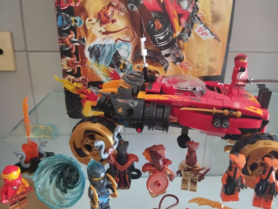 Lego Ninjago caixa e instruções