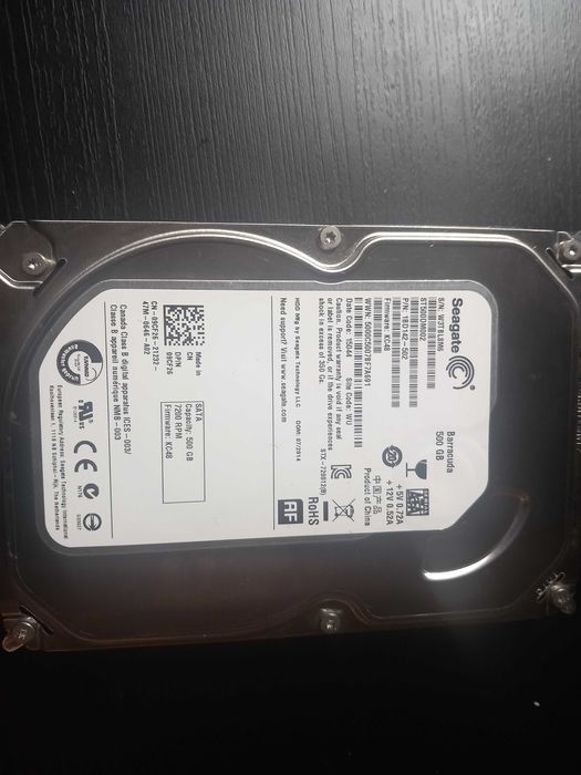 Жосткий диск Seagate 500gb
