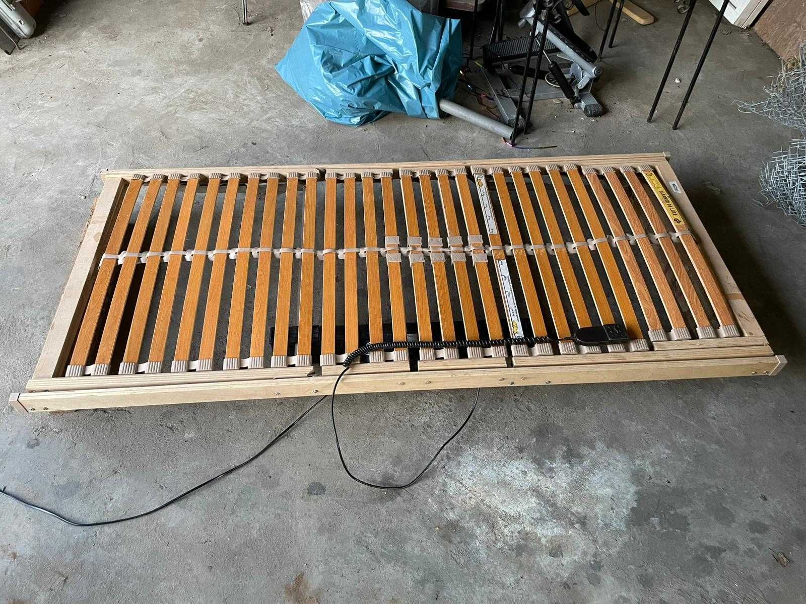 Stelaż elektryczny do łóżka 90x200 cm z pilotem, certyfikat GS