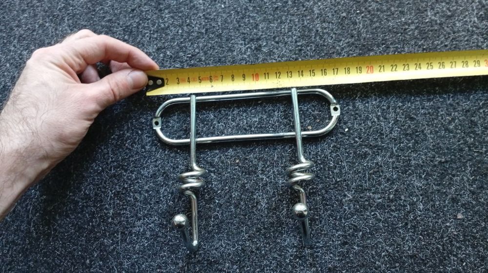 Вешалка нержавейка на 2 рожка