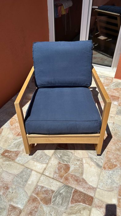 Cadeira/Baloiço reclinavél vintage Ikea - LILLBERG