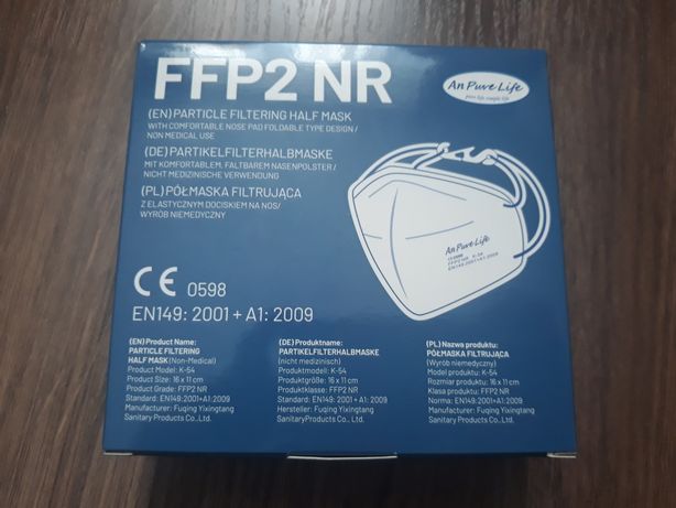 Maseczki FFP2 NR 10 sztuk