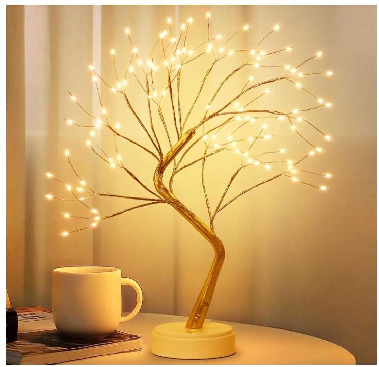 Dekoracyjne drzewko ozdobne z oświetleniem LED 108 diod 50cm RECHOO