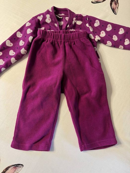 Флисовый костюм поддева и велюровый набор