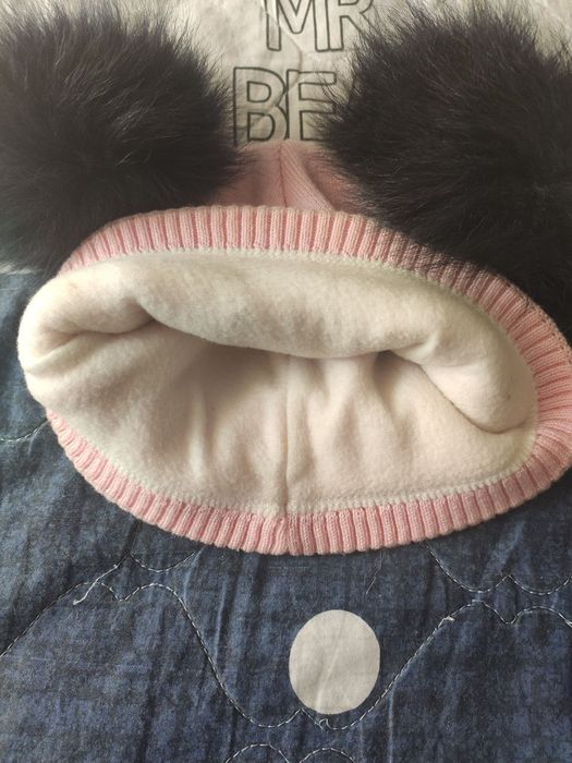 Набір шапок осінь зима для дівчинки, шапки дитячі