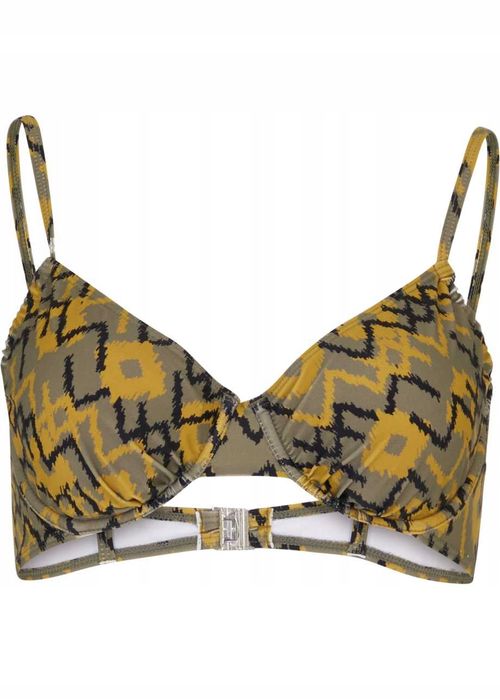 Biustonosz bikini z fiszbinami we wzory ^90D