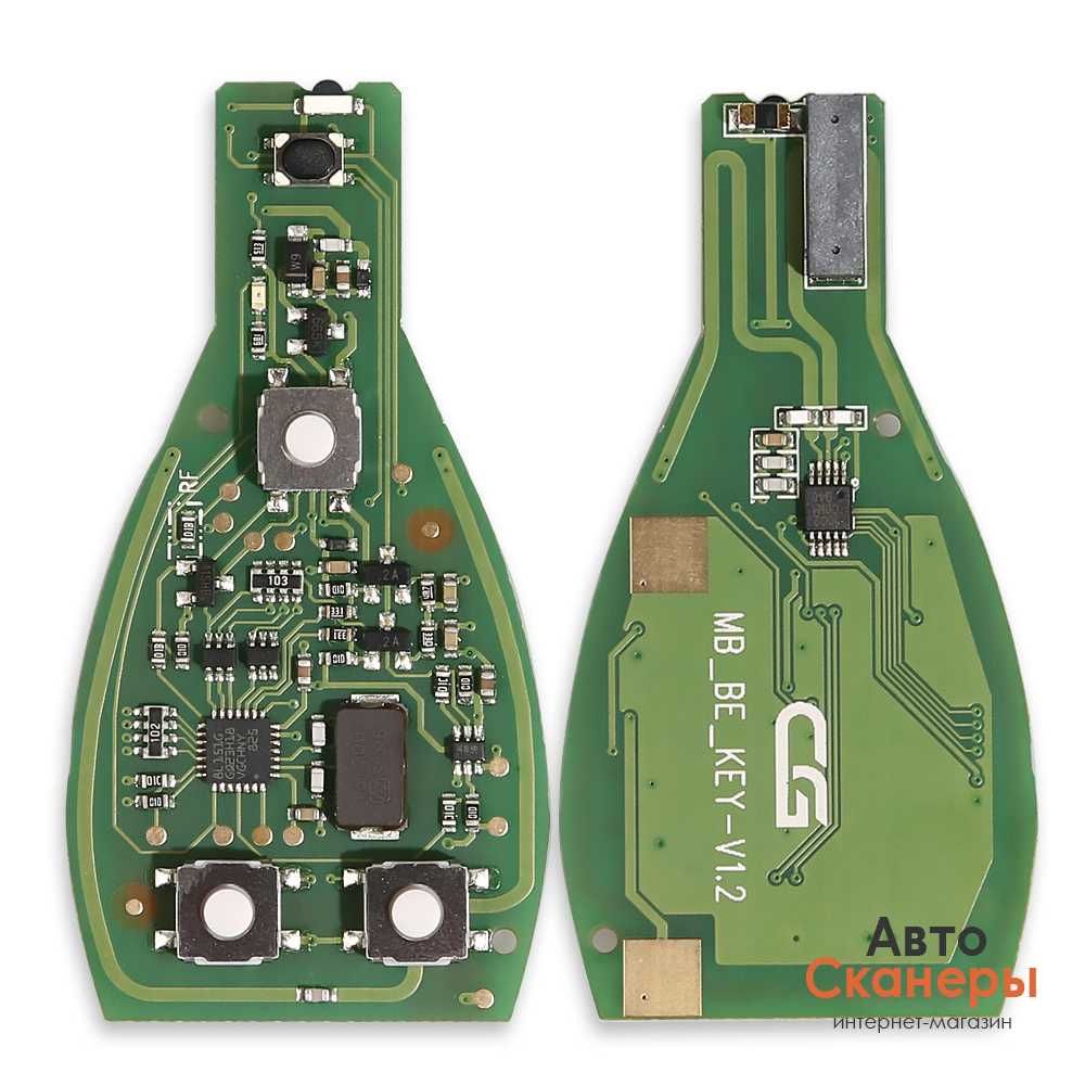 Ключ рыбка CGDI Mercedes 433/315 (с платой) 3 кнопки