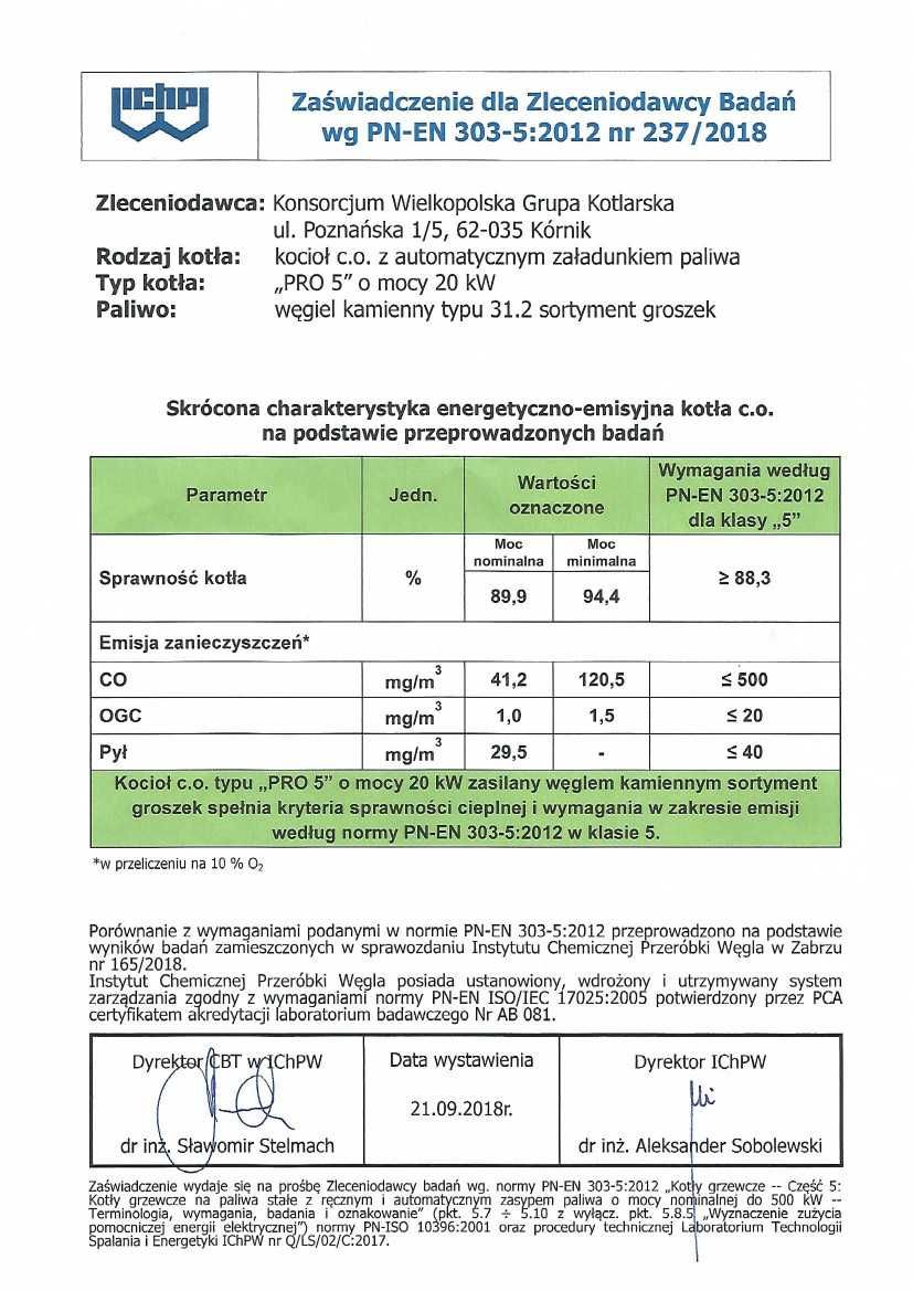 KOTŁY 20 kW do 200m2 Kocioł z PODAJNIKIEM Piec na EKOGROSZEK