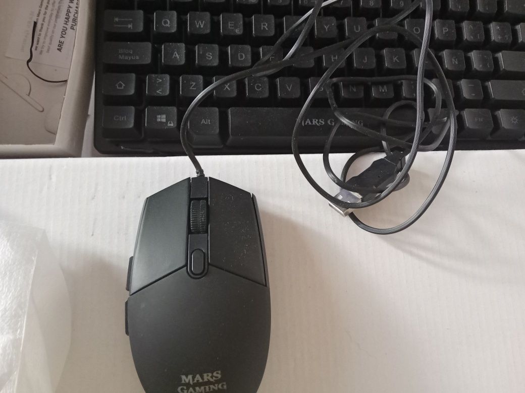 Mars Gaming MCPTKLE, klawiatura i mysz RGB