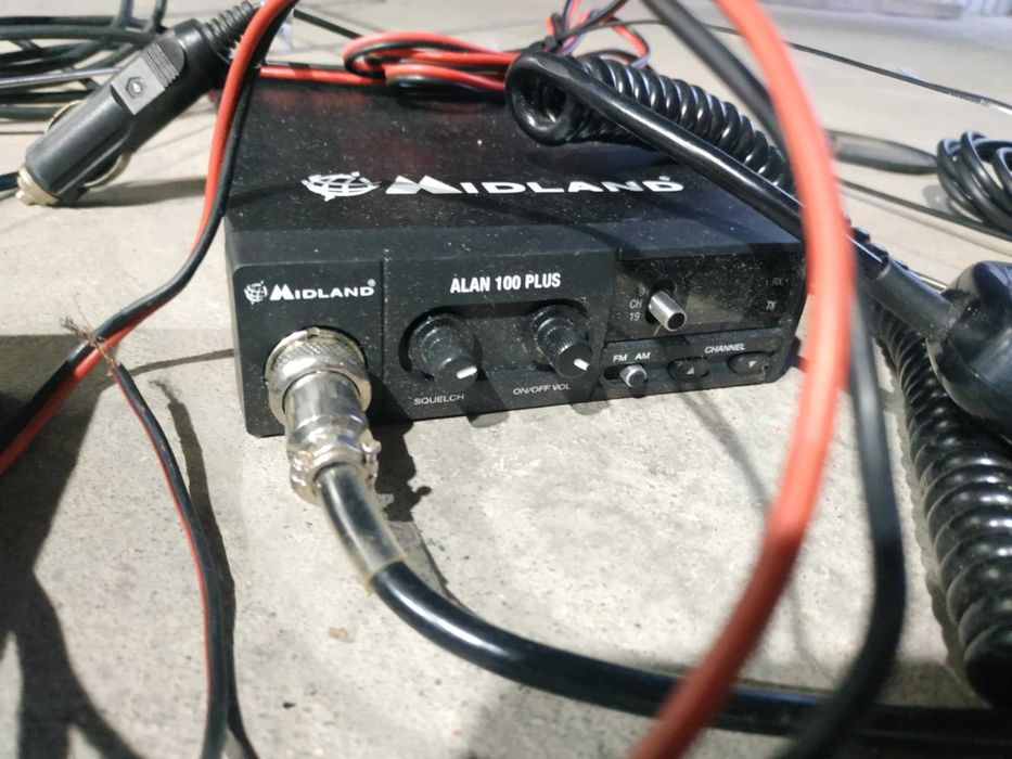 Cb radio + anteny alan midland lemn hustler