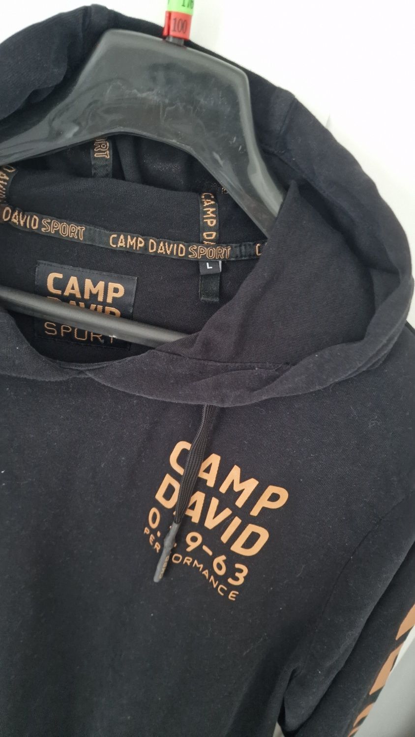 Bluza bawełniana  z kapturem Camp David