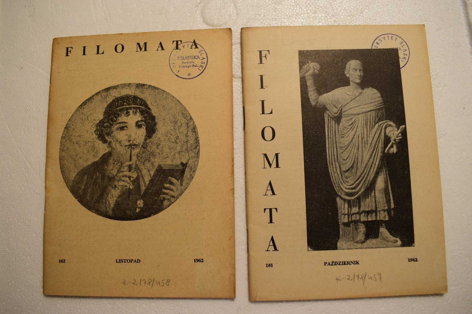 Filomata - 1930 - 1962 - 7 egzemplarzy w jednej cenie .