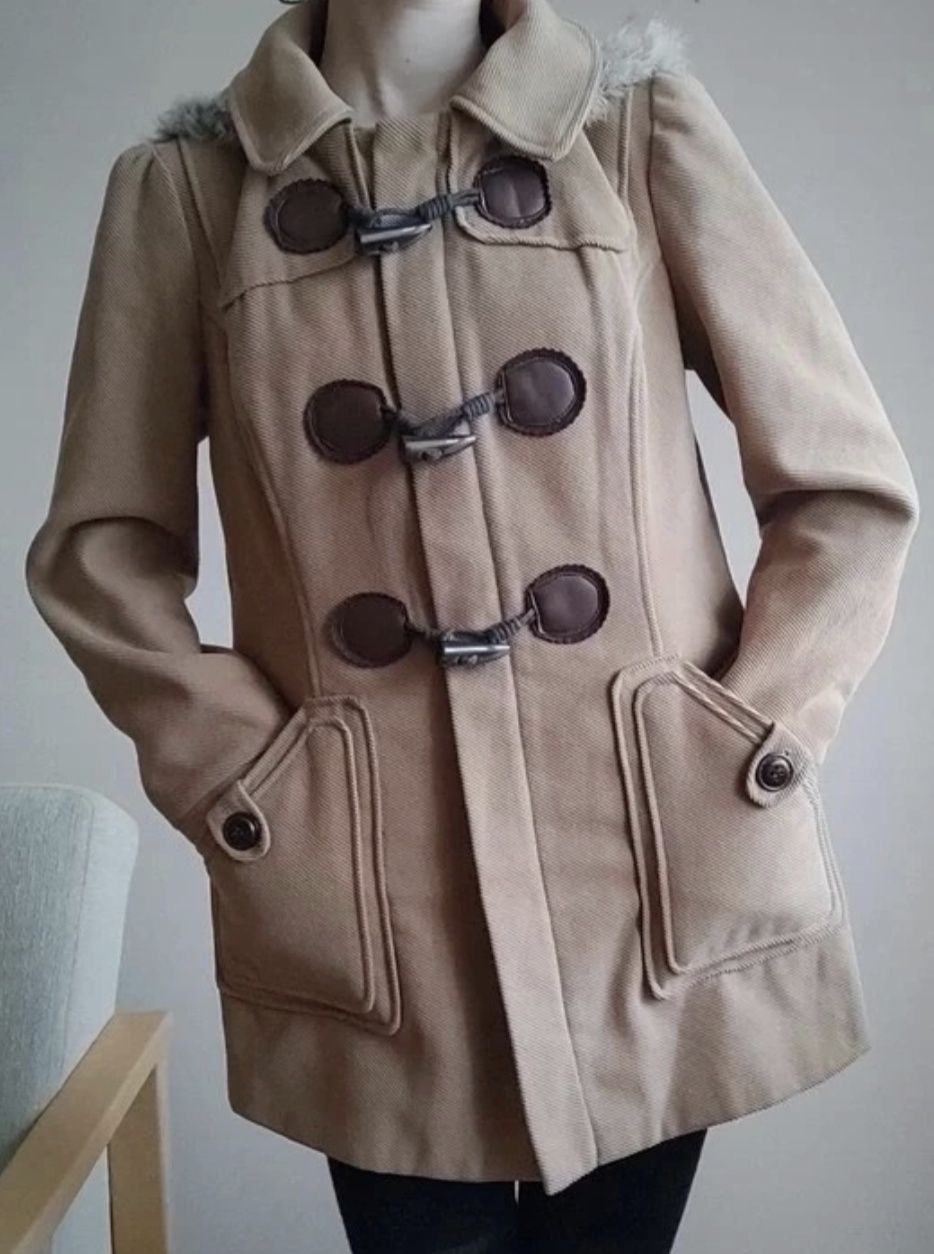płaszcz kurtka musztardowa vintage