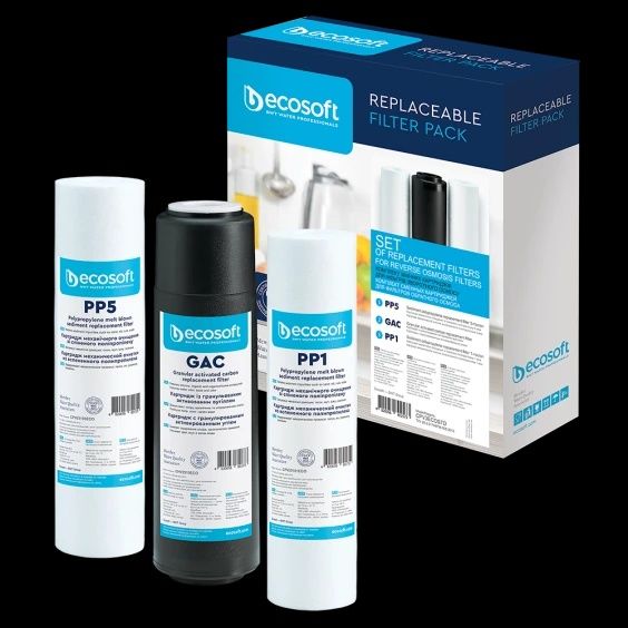 Комплект картриджів Ecosoft Standart 1-2-3 CPV3ECOST фільтри для води