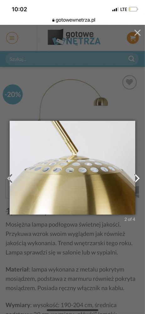 Lampa podłogowa łuk stojąca zuiver