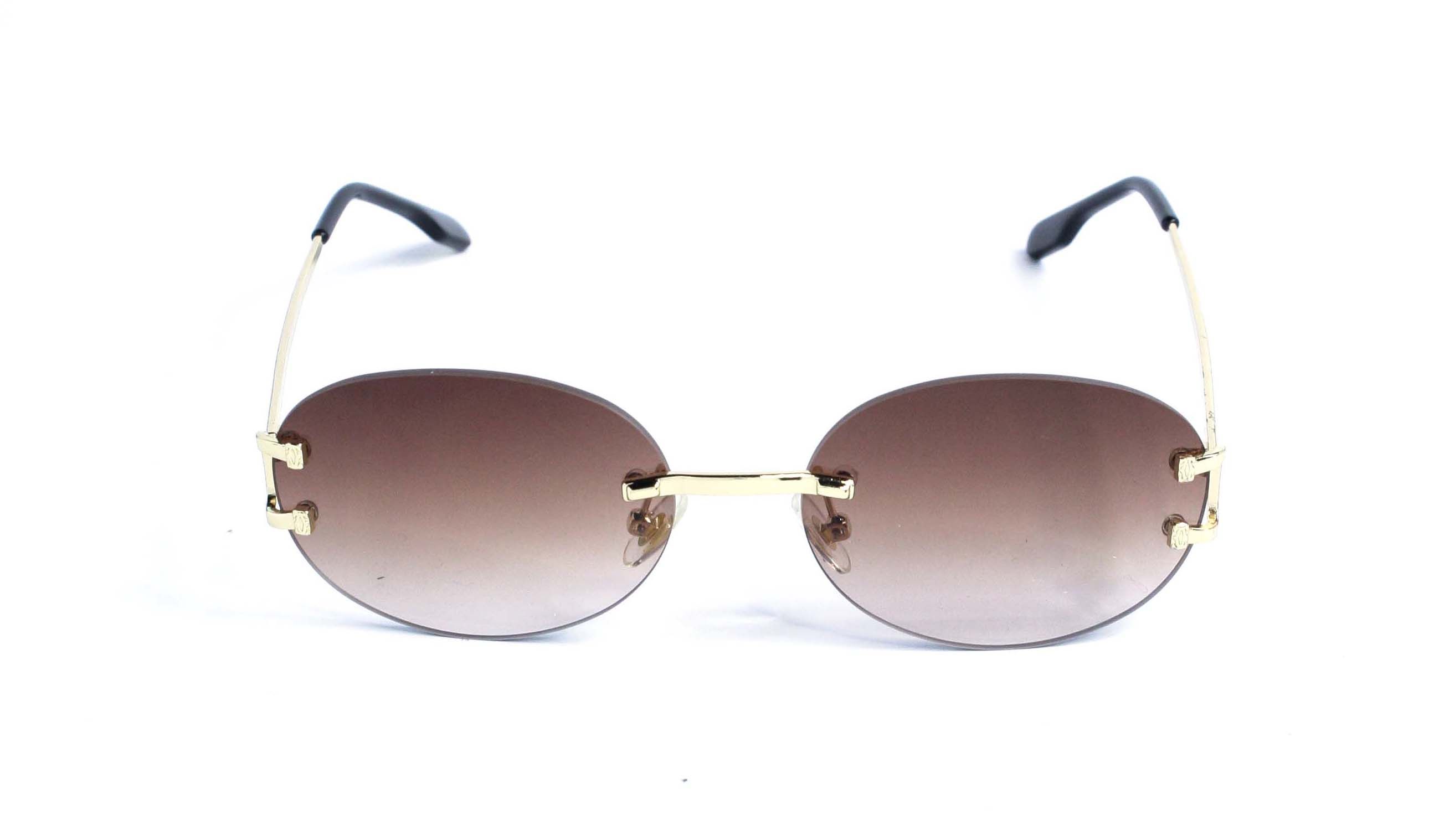 Солнцезащитные очки 3024-br золотые c коричневой линзой