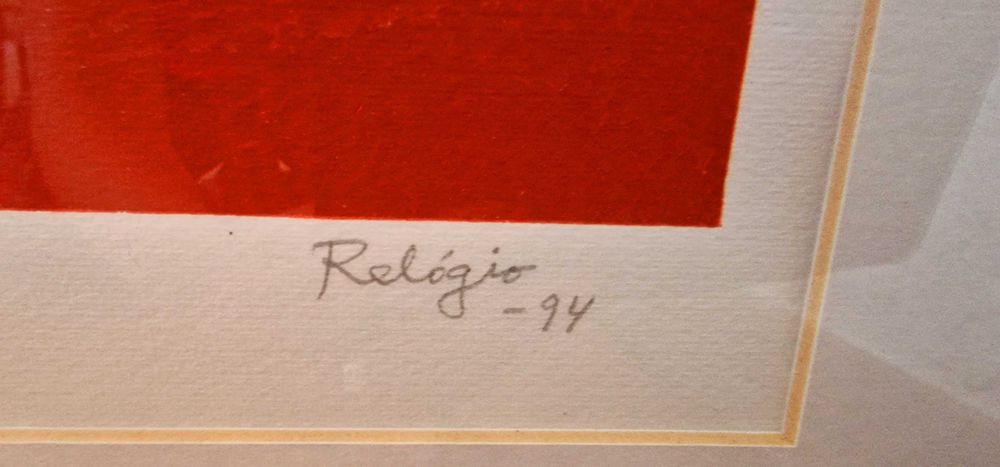 Serigrafia Francisco Relógio "A Noiva" -  Prova de Autor P.A. -E.