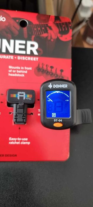 Micro Tuner Gitarowy LED Lekki i Dyskretny Do każdego Rodzaju Gitary