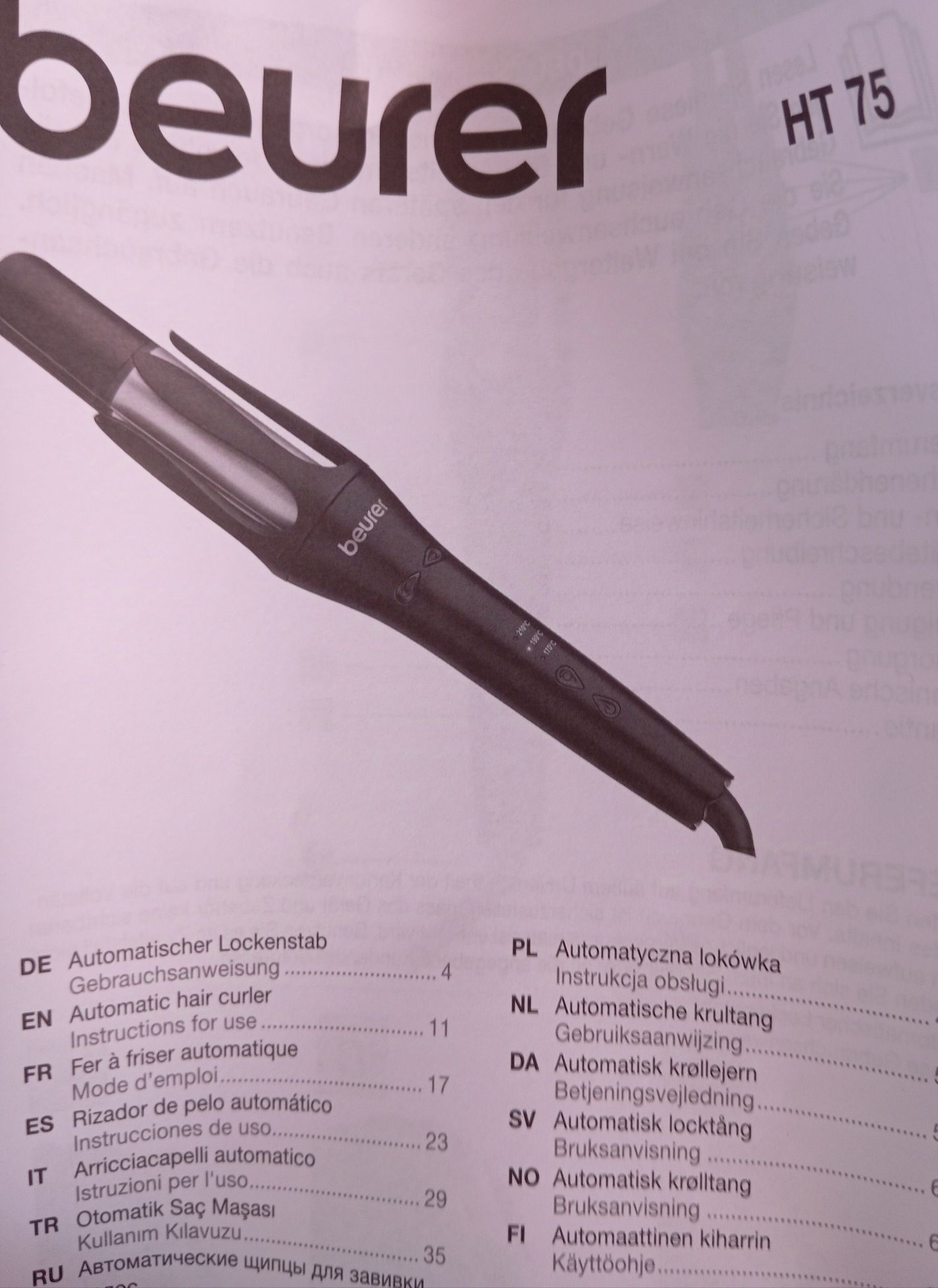 Automatyczna lokówka BEURER HT75