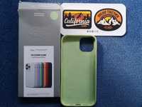 Silikonowe etui iPhone 15 pro Elago pastel green