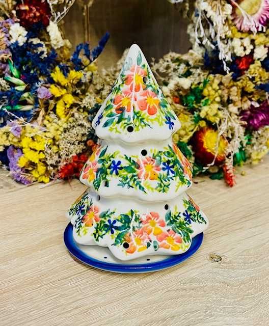 Ceramika Bolesławiec. Choinka Lampion (17056)