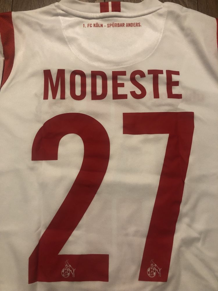 Koszulka piłkarska FC KOLN marki Uhlsport. Numer 27 Anthony Modeste.