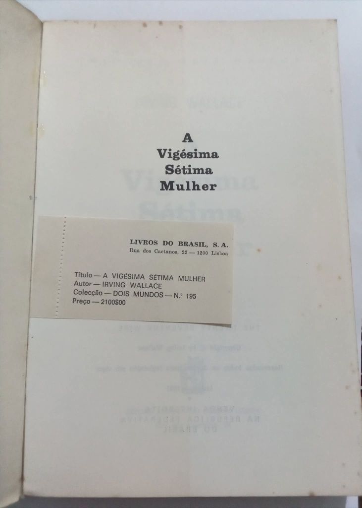 A 27ª Mulher - Irving Wallace