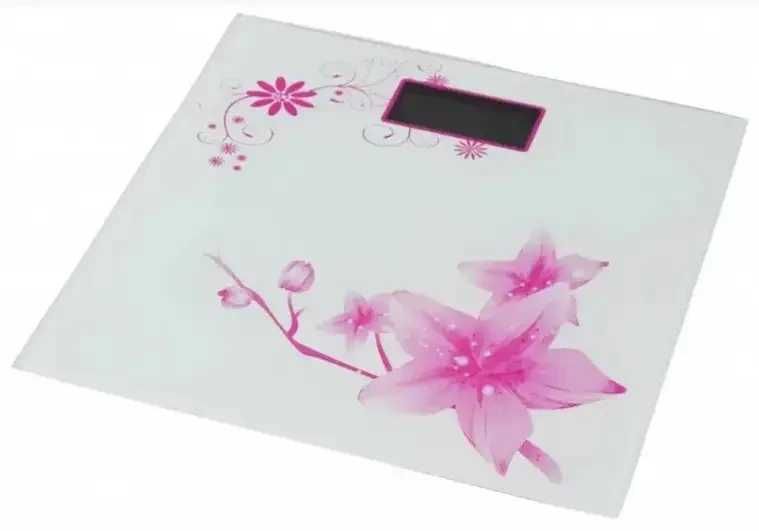 Весы напольные Domotec DT2015 до 180 кг Розовый цветок