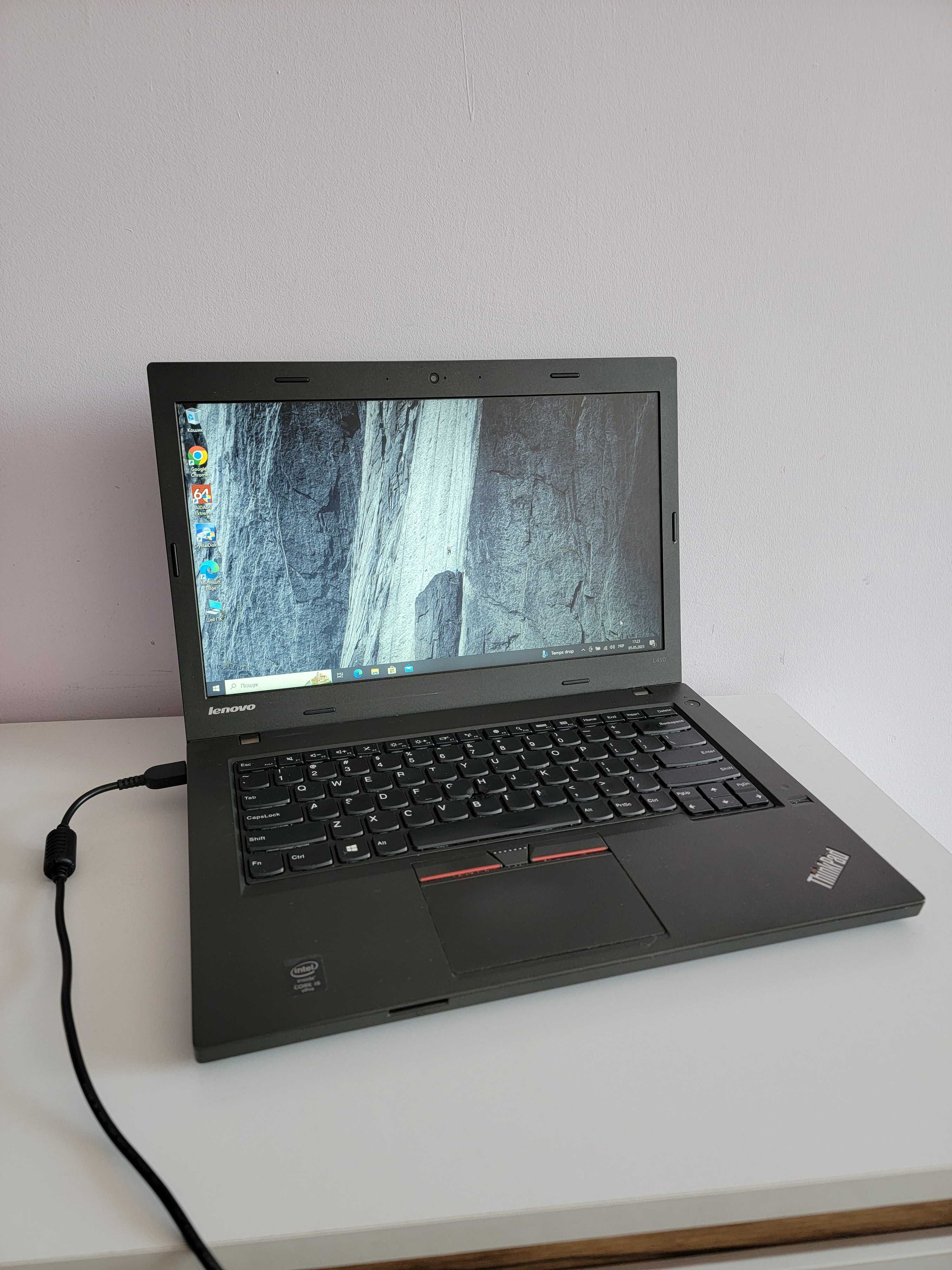 Ноутбук Lenovo ThinkPad L450, i5 - 5300U, RAM - 8GB, SSD - 240GB