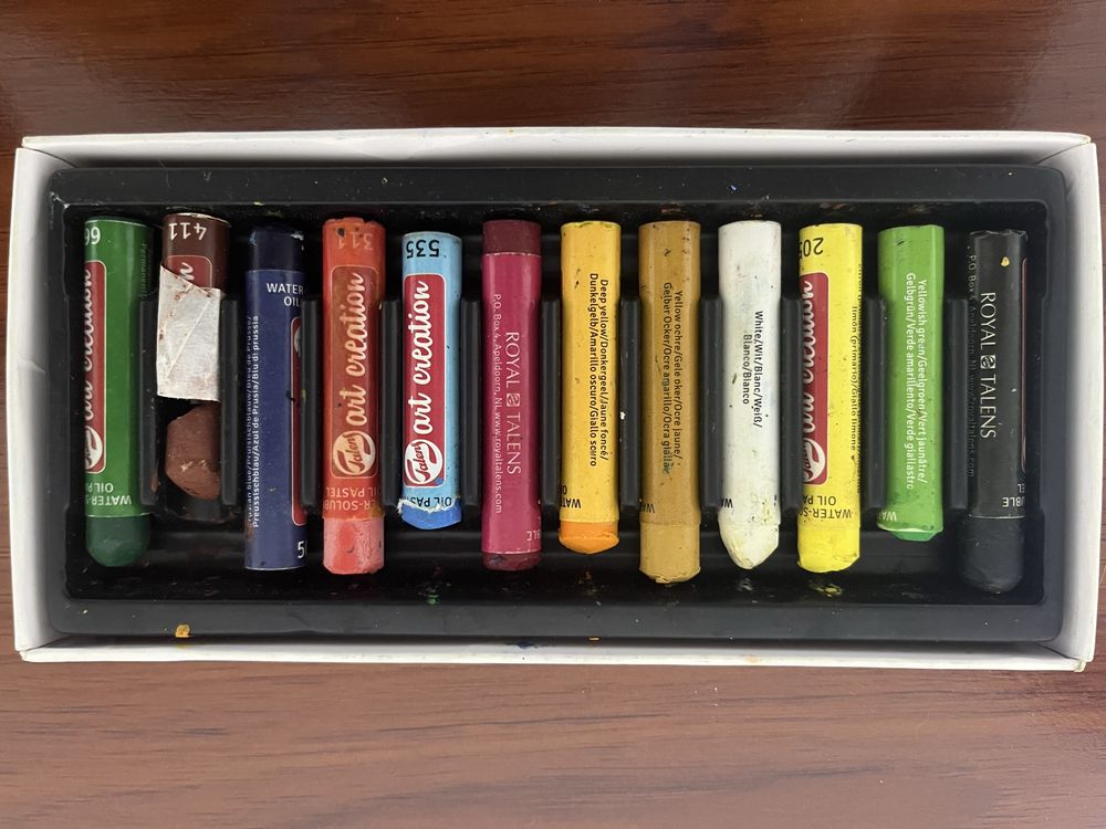 Tintas pastel de oléo (x12)