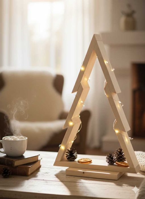 Drewniana Choinka - 56cm wys. nowoczesna