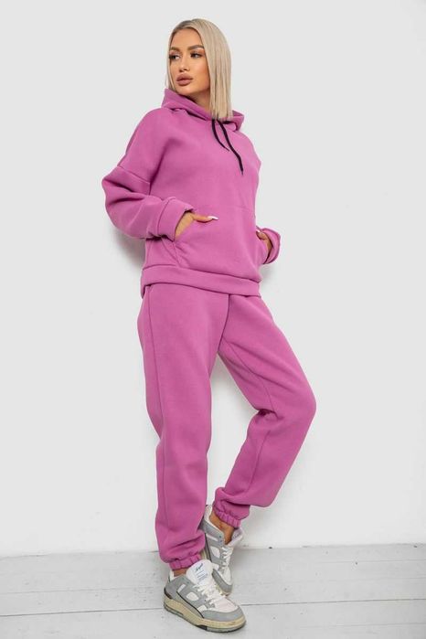 Костюм на флісі,колір темно-бузковий,м'ятний та джинс"Ager"