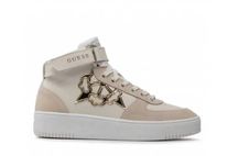 Guess Obuwie Damskie Wysokie Sneakersy VYVES Beżowe Nude Z Logo 36 EU