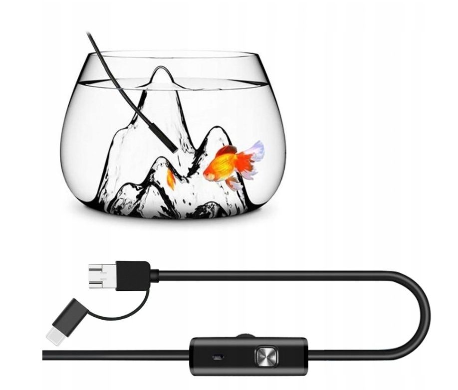 Nowy ENDOSKOP Kamera Inspekcyjna  ANDROID USB-C 5M LED USB-C 3w1