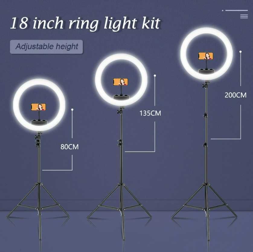 [NOVO] Ring Light Profissional [48 cm] Tripé Extensível [67 - 200 cm]