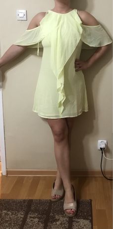 Sukienka Guess limonkowa