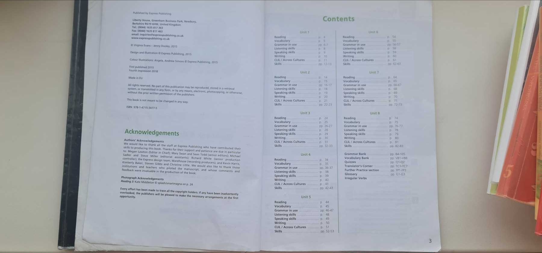 Англійська мова 5 клас. On Screen 1 Student's Book and Workbook